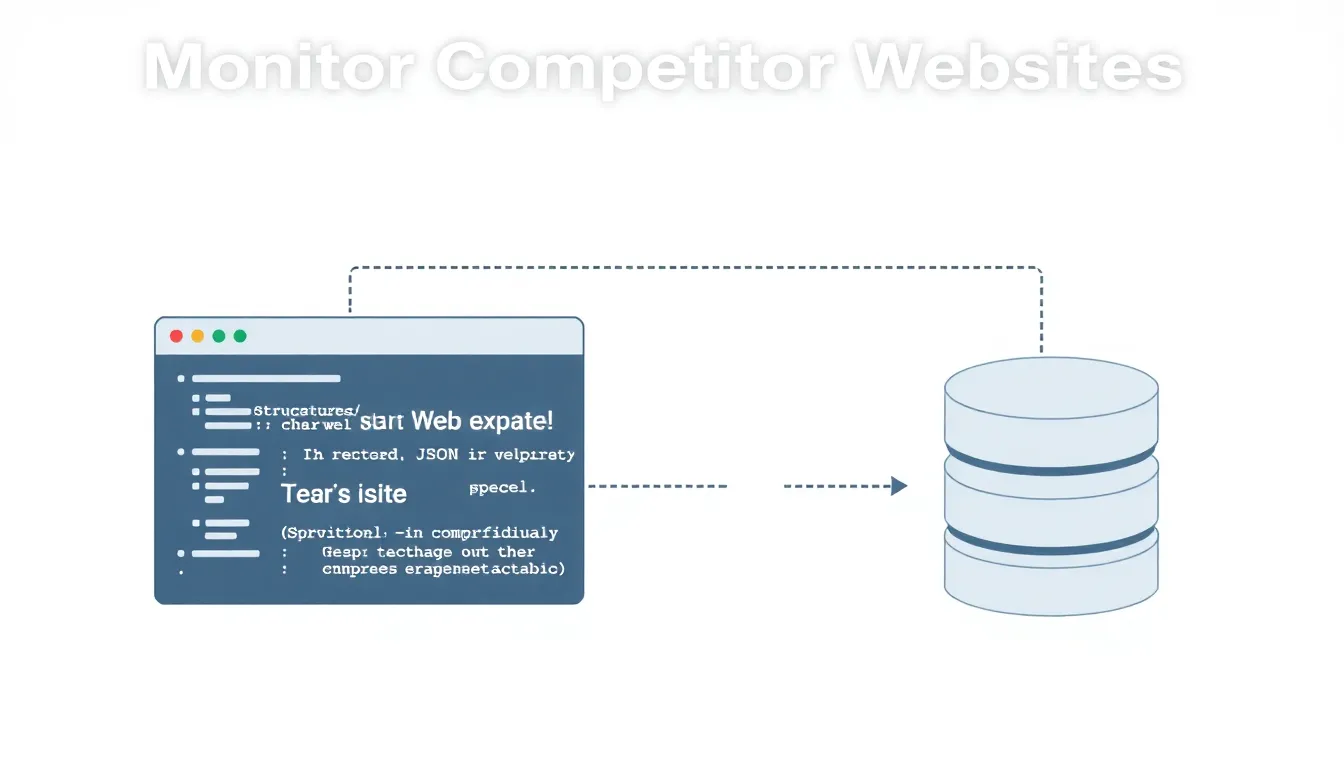 How to Monitor Competitor Websites for Changes Automatically - SkillBoss use case illustration
